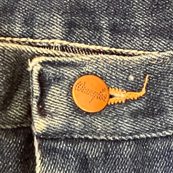 Vintage Wrangler W35L29.25 Men's Blue Bootcut Jeans - Picture 3 of 16